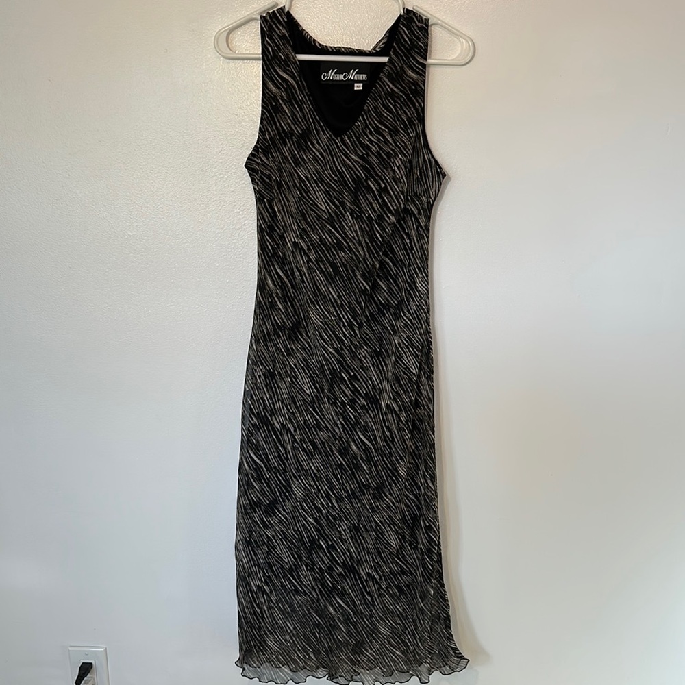 Meghan Matthews 90s Black Sleeveless Dress
